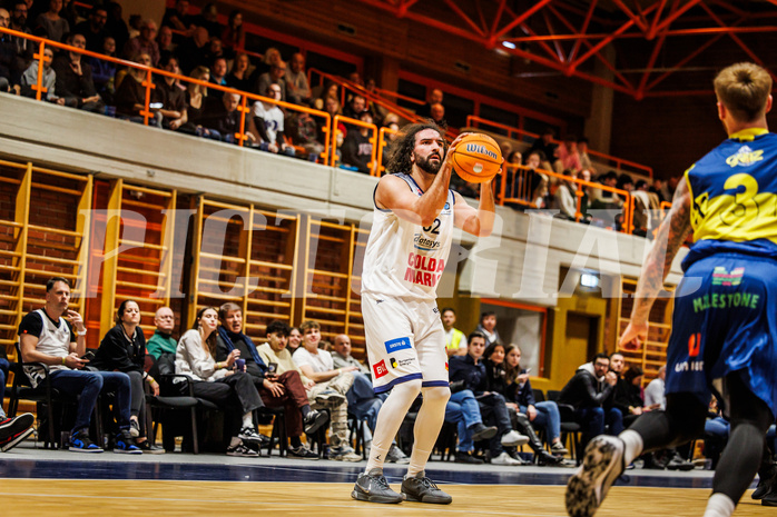 Basketball, win2day Basketball Superliga 2024/25, Grunddurchgang Runde 13, BBC Nord Dragonz, UBSC Graz, Sead Hadzifejzovic (32)