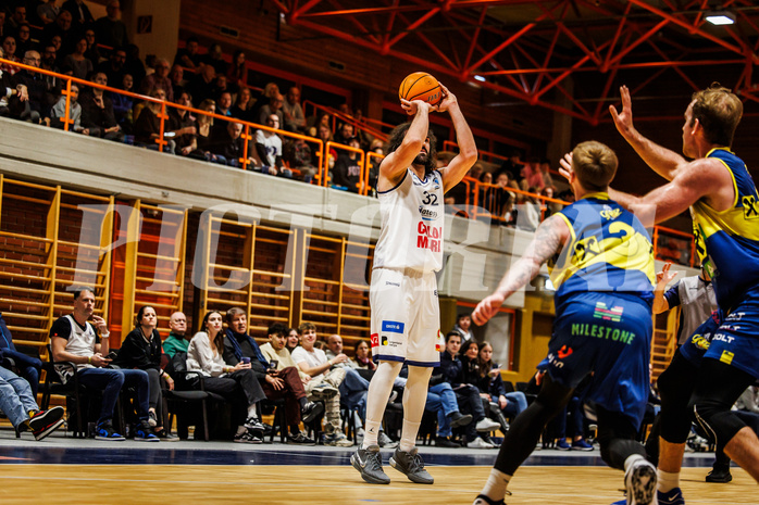 Basketball, win2day Basketball Superliga 2024/25, Grunddurchgang Runde 13, BBC Nord Dragonz, UBSC Graz, Sead Hadzifejzovic (32)