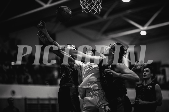 Basketball, Basketball Zweite Liga 2024/25, Grunddurchgang 13.Runde, UDW Alligators, Vienna Timberwolves, Vincent Balau (6), Steven Kaltenbrunner (8), Ivor Kuresevic (44)