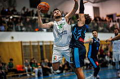 Basketball, Basketball Zweite Liga 2024/25, Grunddurchgang 13.Runde, UDW Alligators, Vienna Timberwolves, Daniel Schuch (10)