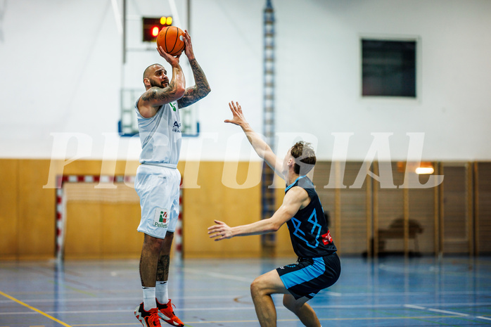 Basketball, Basketball Zweite Liga 2024/25, Grunddurchgang 13.Runde, UDW Alligators, Vienna Timberwolves, Nebosja Dukic (18)