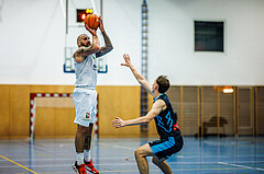 Basketball, Basketball Zweite Liga 2024/25, Grunddurchgang 13.Runde, UDW Alligators, Vienna Timberwolves, Nebosja Dukic (18)