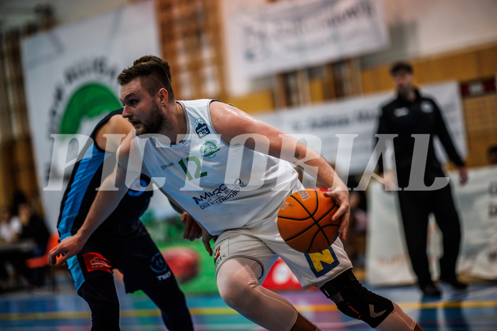Basketball, Basketball Zweite Liga 2024/25, Grunddurchgang 13.Runde, UDW Alligators, Vienna Timberwolves, Matej Drgon (12)