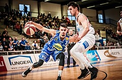 Basketball, ABL 2017/18, Grunddurchgang 31.Runde, Oberwart Gunners, Gmunden Swans, Adrian Mitchell (7)