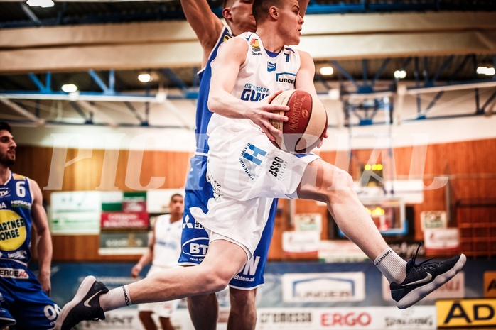 Basketball, ABL 2017/18, Grunddurchgang 31.Runde, Oberwart Gunners, Gmunden Swans, Sebastian Käferle (7)