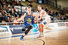 Basketball, ABL 2017/18, Grunddurchgang 31.Runde, Oberwart Gunners, Gmunden Swans, Matthias Linortner (12)