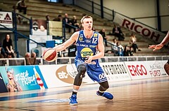 Basketball, ABL 2017/18, Grunddurchgang 31.Runde, Oberwart Gunners, Gmunden Swans, Matthias Linortner (12)