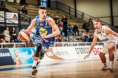 Basketball, ABL 2017/18, Grunddurchgang 31.Runde, Oberwart Gunners, Gmunden Swans, Adrian Mitchell (7)