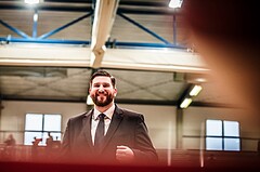 Basketball, ABL 2017/18, Grunddurchgang 31.Runde, Oberwart Gunners, Gmunden Swans, Horst Leitner (Coach)