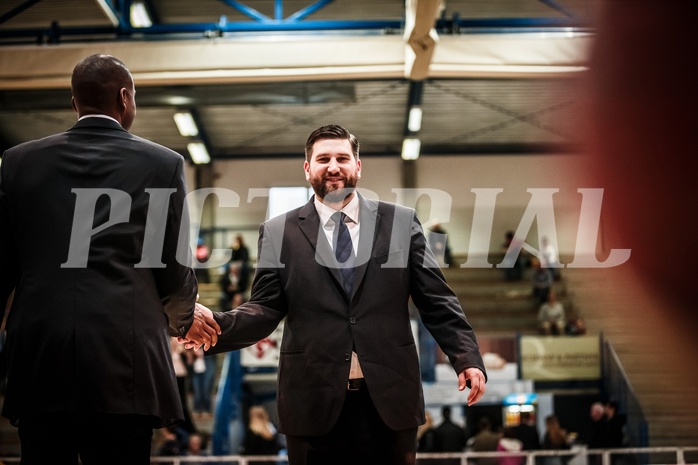 Basketball, ABL 2017/18, Grunddurchgang 31.Runde, Oberwart Gunners, Gmunden Swans, Horst Leitner (Coach)