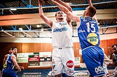 Basketball, ABL 2017/18, Grunddurchgang 31.Runde, Oberwart Gunners, Gmunden Swans, Renato Poljak (16)