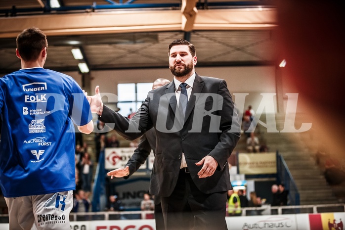 Basketball, ABL 2017/18, Grunddurchgang 31.Runde, Oberwart Gunners, Gmunden Swans, Horst Leitner (Coach)