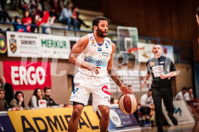 Basketball, ABL 2017/18, Grunddurchgang 31.Runde, Oberwart Gunners, Gmunden Swans, Jerome Seagears (5)
