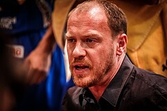 Basketball, ABL 2017/18, Grunddurchgang 31.Runde, Oberwart Gunners, Gmunden Swans, Bernd Wimmer (Headcoach)