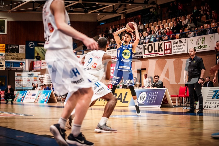Basketball, ABL 2017/18, Grunddurchgang 31.Runde, Oberwart Gunners, Gmunden Swans, Adrian Mitchell (7)