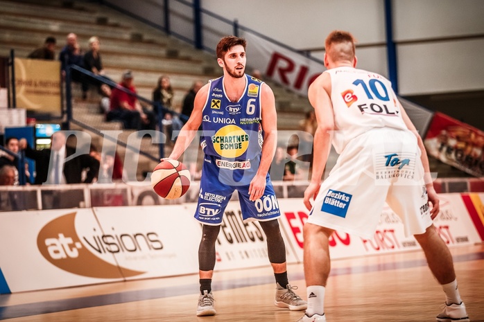 Basketball, ABL 2017/18, Grunddurchgang 31.Runde, Oberwart Gunners, Gmunden Swans, Daniel Friedrich (6)