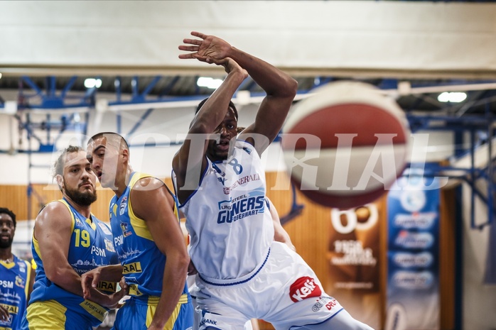 Basketball, Admiral Basketball Superliga 2019/20, Grunddurchgang 6.Runde, Oberwart Gunners, St. Pölten, Eric Katenda (8)