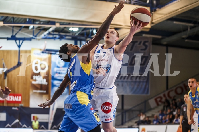 Basketball, Admiral Basketball Superliga 2019/20, Grunddurchgang 6.Runde, Oberwart Gunners, St. Pölten, Sebastian Käferle (7)
