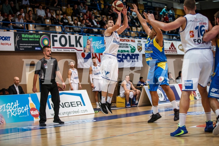 Basketball, Admiral Basketball Superliga 2019/20, Grunddurchgang 6.Runde, Oberwart Gunners, St. Pölten, Andrius Mikutis (5)