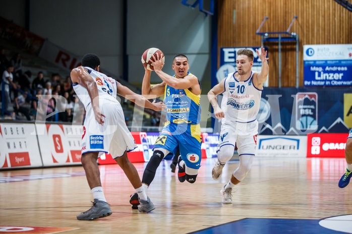 Basketball, Admiral Basketball Superliga 2019/20, Grunddurchgang 6.Runde, Oberwart Gunners, St. Pölten, Philip Jalalpoor (5)
