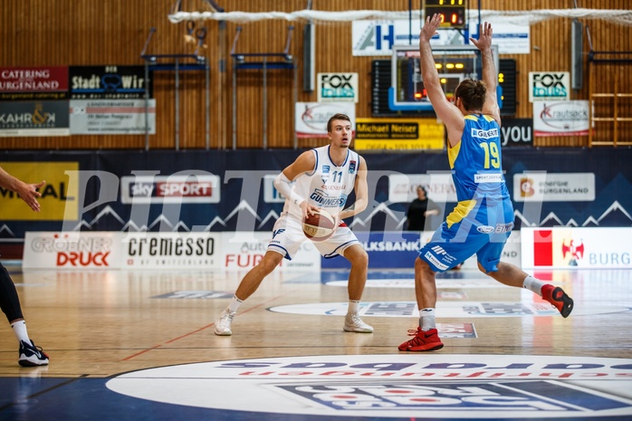 Basketball, Admiral Basketball Superliga 2019/20, Grunddurchgang 6.Runde, Oberwart Gunners, St. Pölten, Saimon Sutt (11)