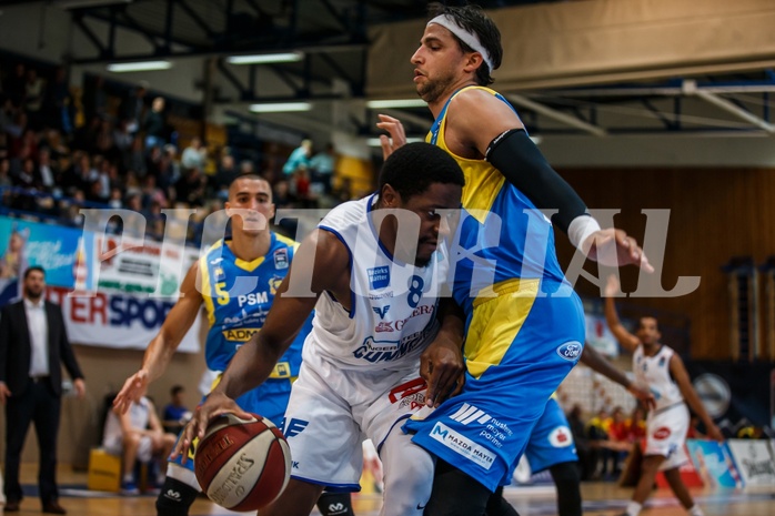 Basketball, Admiral Basketball Superliga 2019/20, Grunddurchgang 6.Runde, Oberwart Gunners, St. Pölten, Eric Katenda (8)