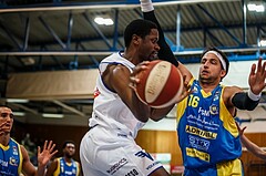 Basketball, Admiral Basketball Superliga 2019/20, Grunddurchgang 6.Runde, Oberwart Gunners, St. Pölten, Eric Katenda (8)