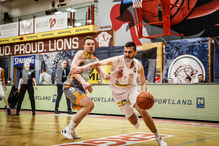 Basketball, bet-at-home Basketball Superliga 2021/22, Grunddurchgang18.Runde, Traiskirchen Lions, Klosterneuburg Dukes, Tihomir Vranjes (7)