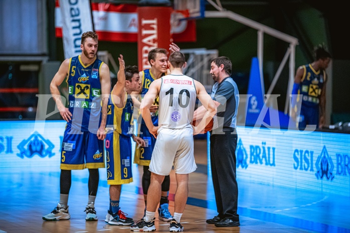 Basketball Basketball Superliga 2021/22, Grunddurchgang 18.Runde Vienna D.C. Timberwolves vs. UBSC Graz