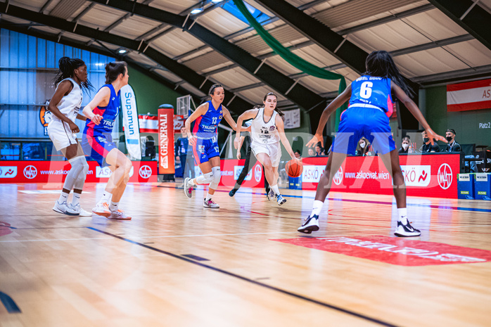 Basketball Basketball Damen Superliga 2021/22, Grunddurchgang 12.Runde Vienna D.C. Timberwolves vs. UBSC-DBBC Graz
