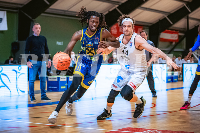 Basketball Basketball Superliga 2021/22, Grunddurchgang 18.Runde Vienna D.C. Timberwolves vs. UBSC Graz