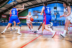 Basketball Basketball Damen Superliga 2021/22, Grunddurchgang 12.Runde Vienna D.C. Timberwolves vs. UBSC-DBBC Graz
