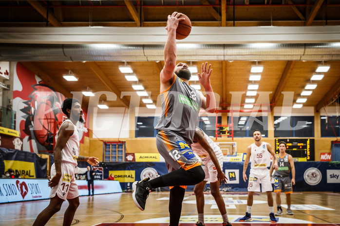 Basketball, bet-at-home Basketball Superliga 2021/22, Grunddurchgang18.Runde, Traiskirchen Lions, Klosterneuburg Dukes, Christoph Jakubowski (12)