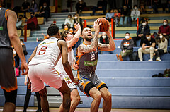 Basketball, bet-at-home Basketball Superliga 2021/22, Grunddurchgang18.Runde, Traiskirchen Lions, Klosterneuburg Dukes, Eamonn Joyce (22)