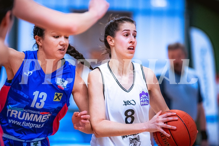 Basketball Basketball Damen Superliga 2021/22, Grunddurchgang 12.Runde Vienna D.C. Timberwolves vs. UBSC-DBBC Graz
