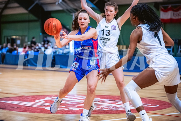 Basketball Basketball Damen Superliga 2021/22, Grunddurchgang 12.Runde Vienna D.C. Timberwolves vs. UBSC-DBBC Graz

