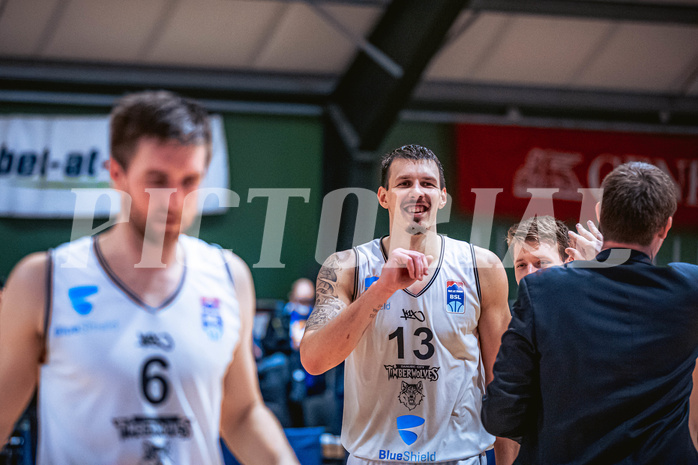 Basketball Basketball Superliga 2021/22, Grunddurchgang 18.Runde Vienna D.C. Timberwolves vs. UBSC Graz