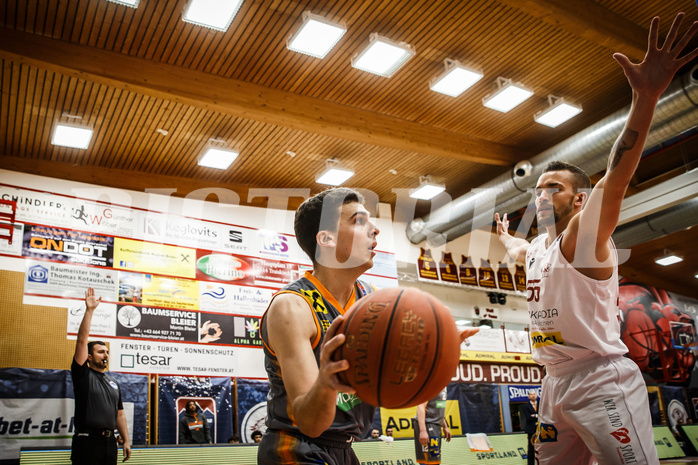 Basketball, bet-at-home Basketball Superliga 2021/22, Grunddurchgang18.Runde, Traiskirchen Lions, Klosterneuburg Dukes, Kostas Oikonomopoulos (25)