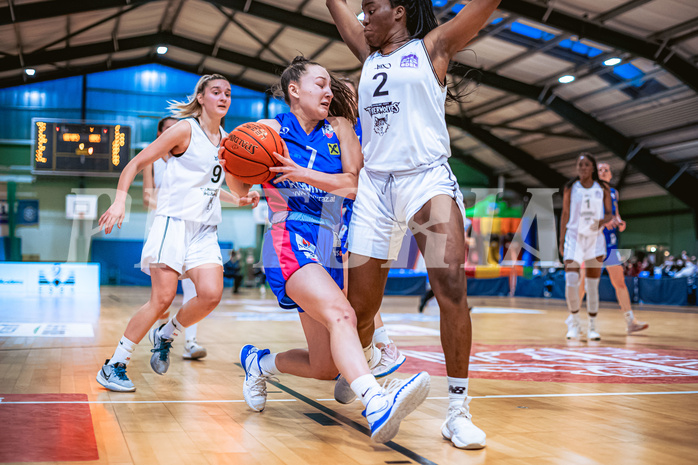 Basketball Basketball Damen Superliga 2021/22, Grunddurchgang 12.Runde Vienna D.C. Timberwolves vs. UBSC-DBBC Graz
