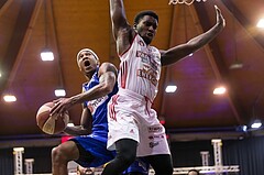 Basketball, ABL 2016/17, Grunddurchgang 18.Runde, BC Vienna, Oberwart Gunners, Derek Jackson Jr. (6), Anthony Clemmons (5)