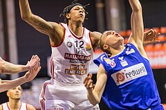 Basketball, ABL 2016/17, Grunddurchgang 18.Runde, BC Vienna, Oberwart Gunners, Sebastian Kaeferle (7), Chris Ferguson (12)
