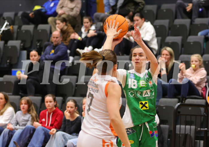 Basketball Damen Superliga 2023/24, Playoff, Semifinale Spiel 1 BK Duchess Klosterneuburg vs. UBI Graz


