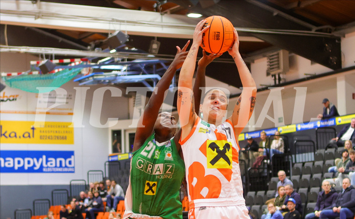 Basketball Damen Superliga 2023/24, Playoff, Semifinale Spiel 1 BK Duchess Klosterneuburg vs. UBI Graz


