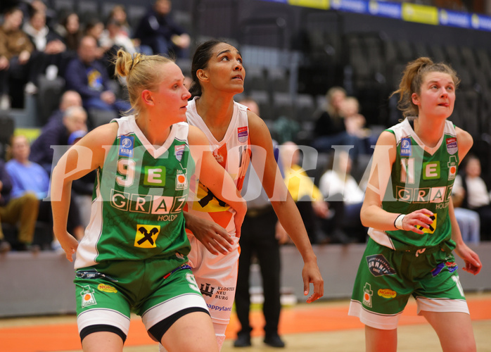 Basketball Damen Superliga 2023/24, Playoff, Semifinale Spiel 1 BK Duchess Klosterneuburg vs. UBI Graz


