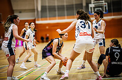 Basketball, Win2Day Basketball Damen Superliga 2024/25, Grunddurchgang 11.Runde, Vienna Timberwolves, Vienna United, Oryna Bolotnikova (26)