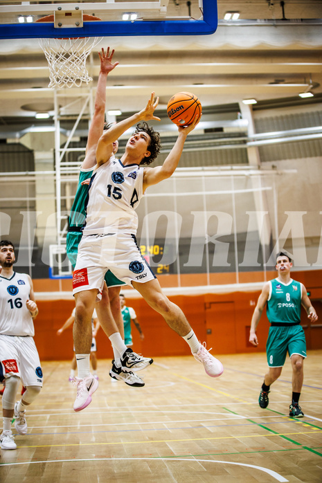 Basketball, Basketball Zweite Liga 2024/25, Grunddurchgang 14.Runde, Vienna Timberwolves, KOS Celovec, Corneluis Stubenvoll (15)