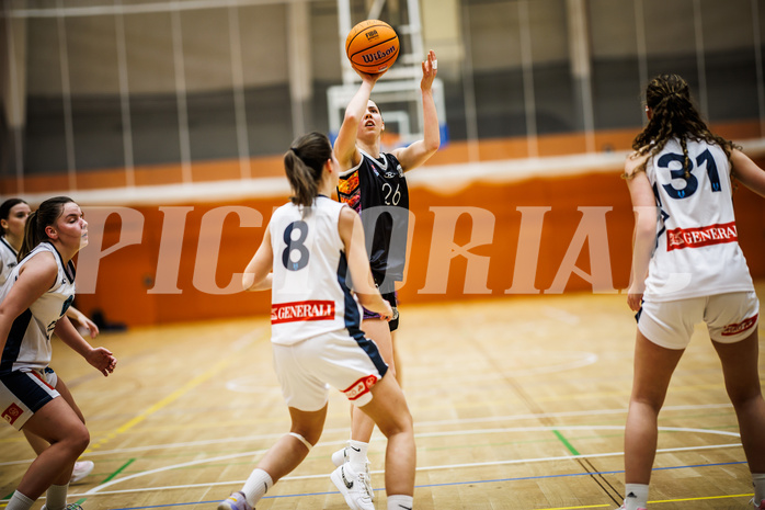 Basketball, Win2Day Basketball Damen Superliga 2024/25, Grunddurchgang 11.Runde, Vienna Timberwolves, Vienna United, Oryna Bolotnikova (26)