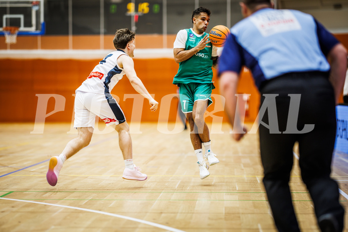 Basketball, Basketball Zweite Liga 2024/25, Grunddurchgang 14.Runde, Vienna Timberwolves, KOS Celovec, Mauro Gerszke (7)