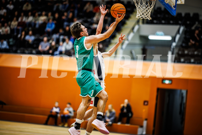 Basketball, Basketball Zweite Liga 2024/25, Grunddurchgang 14.Runde, Vienna Timberwolves, KOS Celovec, Niklas Michel (3)