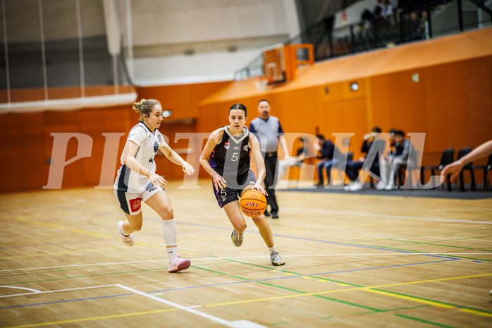 Basketball, Win2Day Basketball Damen Superliga 2024/25, Grunddurchgang 11.Runde, Vienna Timberwolves, Vienna United, Laetitia Schuhmacher (5)
